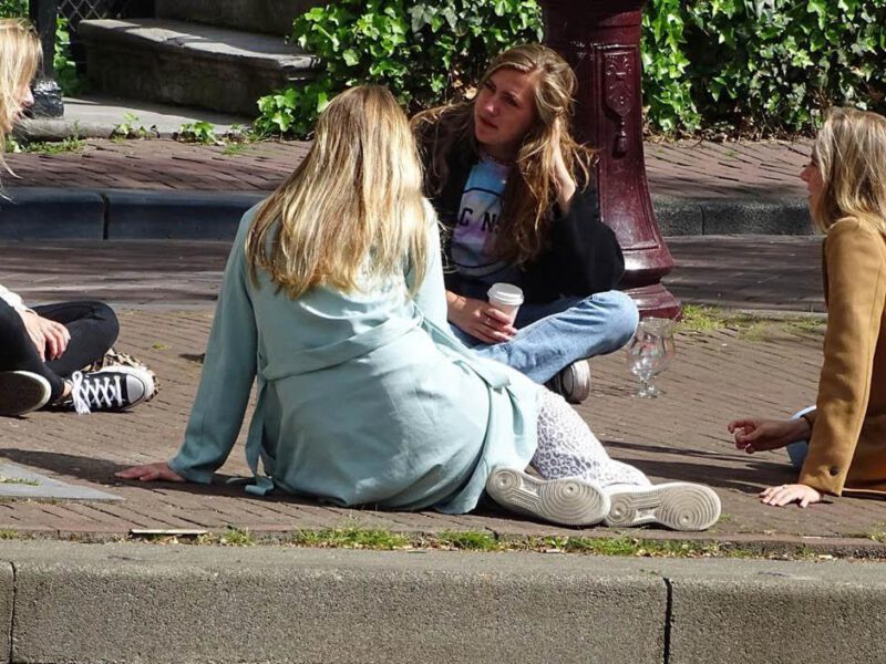chillen op de walkant