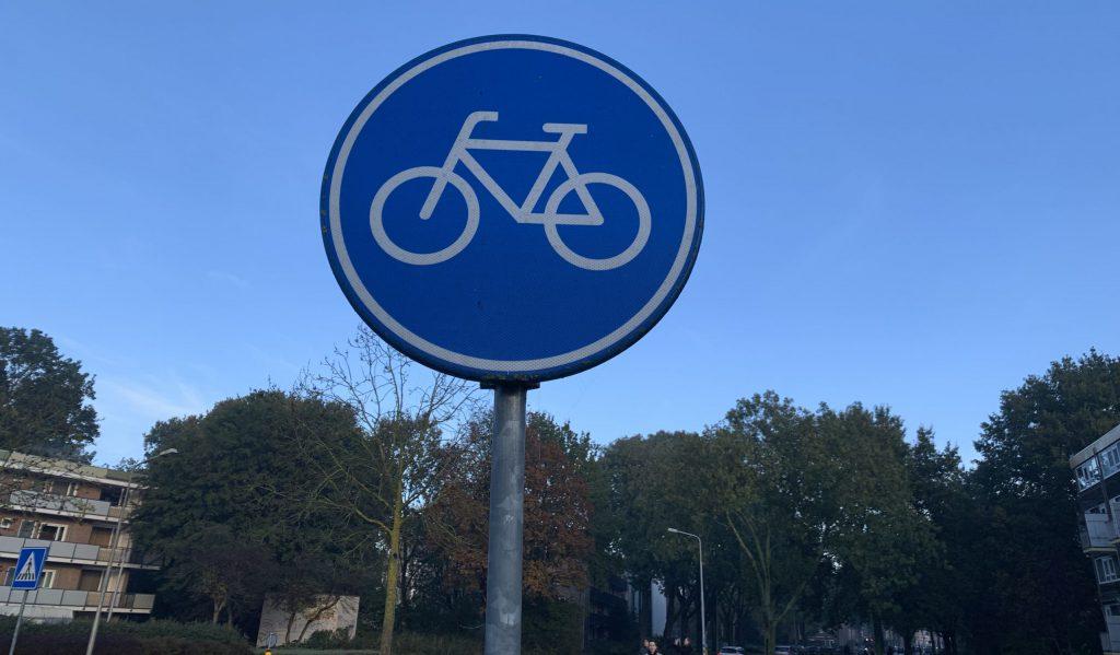 fietspad verkeersbord